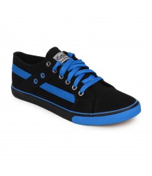 Vostro Black Light Blue Casual Shoes for Men - VCS0158 
